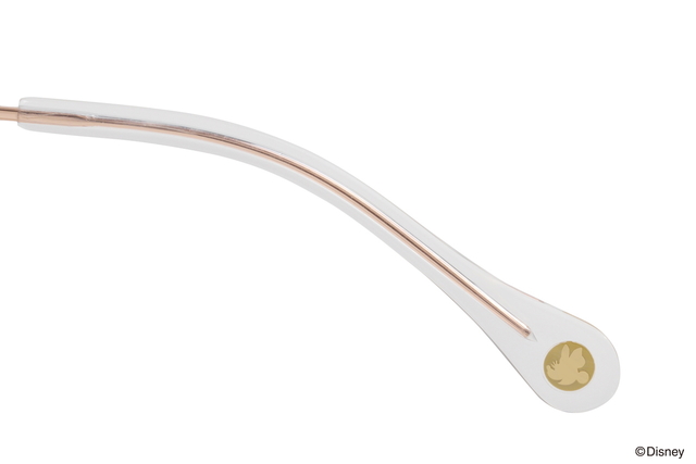 テンプル（つる）先に埋め込まれた、ミニーマウスのフェイスシルエット/Disney Collection created by Zoff Minnie’s Ribbon Series（ディズニーコレクション クリエイテッド バイ ゾフ ミニーリボンシリーズ）