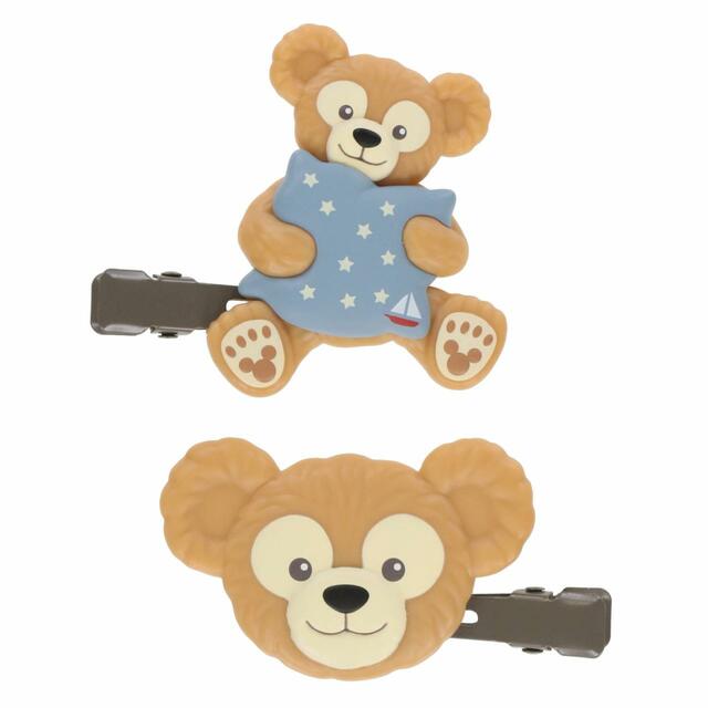 ヘアクリップセット 1,400円｜ダッフィー＆フレンズ｜販売店舗：東京ディズニーシー「マクダックス・デパートメントストア」｜発売日：2023年10月2日（月）