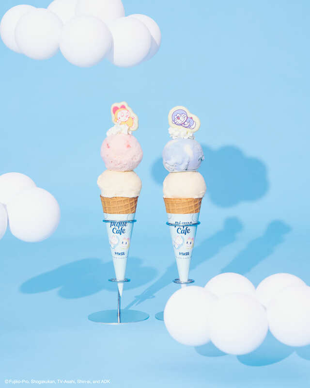 【ドラえもん meets GELATO PIQUE CAFE】「ドラえもんジェラート」「ドラミジェラート」各￥990