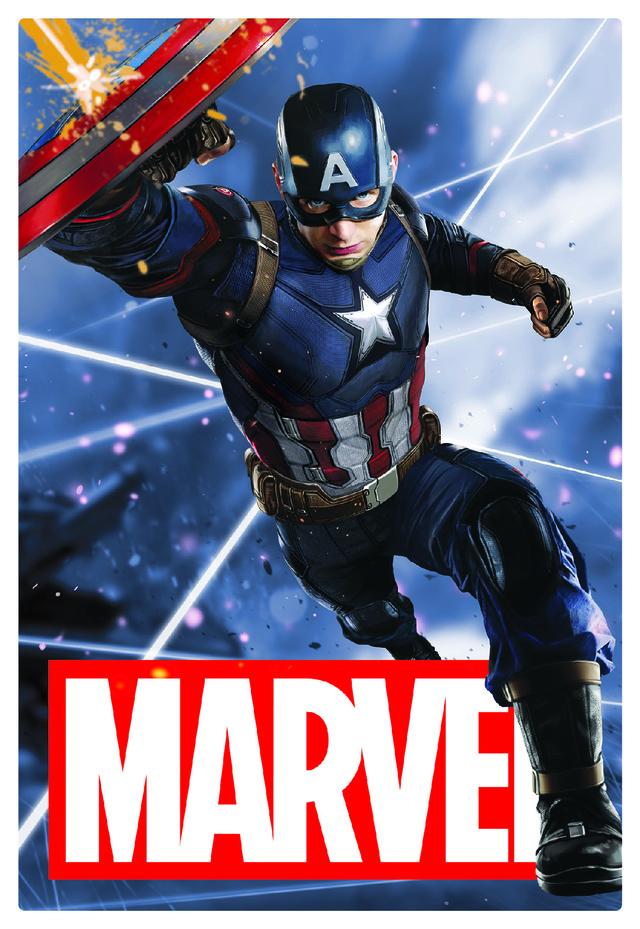 MARVEL 3D ポストカード -004 Captain America 500円