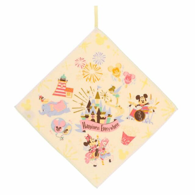 ウォッシュタオル 900円｜サイズ：縦約34×横約34cm｜東京ディズニーリゾート パークをモチーフにしたカラフルなグッズ｜発売日：2023年6月15日（木）｜販売店舗：東京ディズニーランド「ホームストア」、東京ディズニーシー「ヴィラ・ドナルド・ホームショップ」