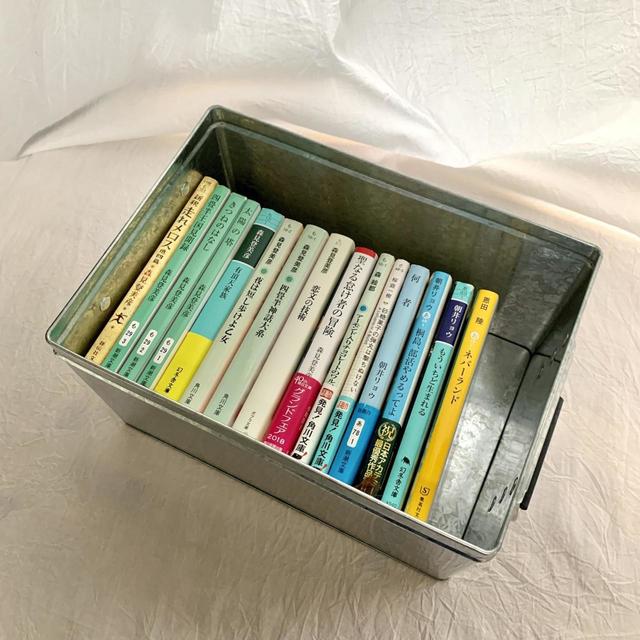【無印良品　トタンBOX】漫画や本の収納にも最適なサイズ
