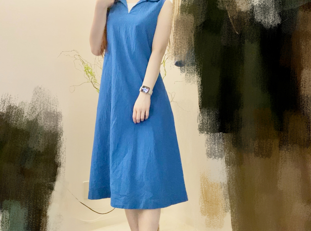 【UNIQLO×JW ANDERSON　シアサッカーワンピース】裏地なしですが（ホワイトのみキャミソールインナーつき）透け感はあまり感じませんでした