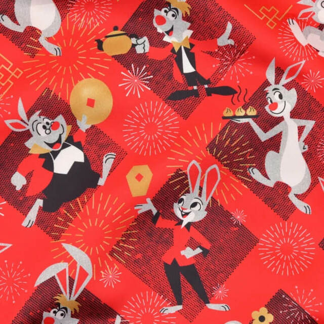ディズニーキャラクター ブルゾン レッド L Year of Rabbit 11,000円