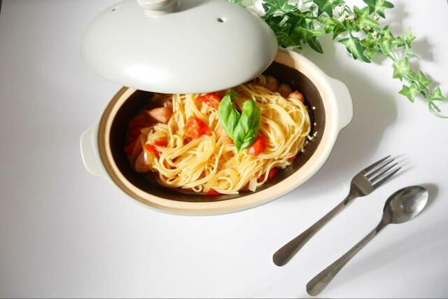 【カインズ レンジで楽チンパスタポット】ソースがしっかり絡む