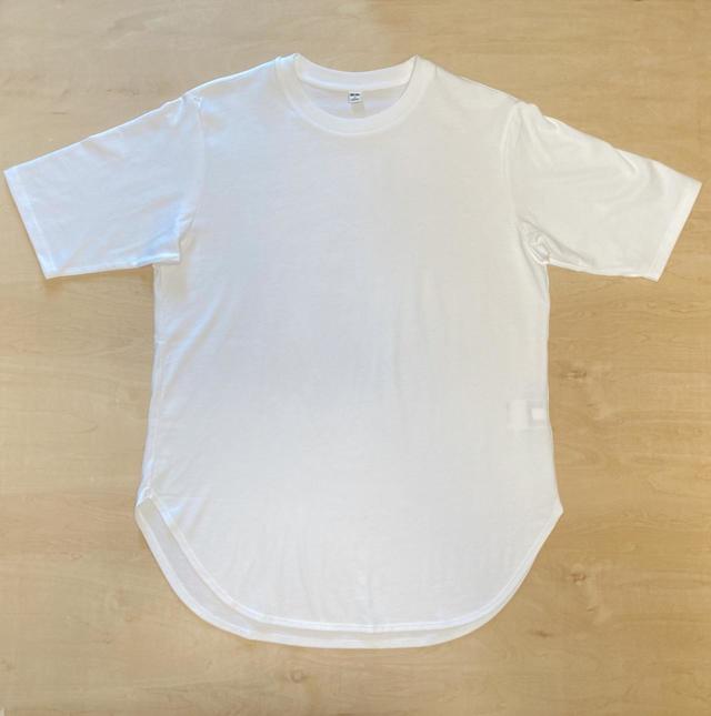 【ユニクロ】スムースコットンラウンドヘムロングT／税込1,500円