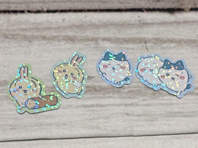 もちろんうさぎとハチワレも登場。ハチワレはちいかわとの2ショットデザインも！