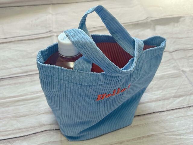 550mlのペットボトルを入れてみました。少し飛び出すくらいのサイズ感です