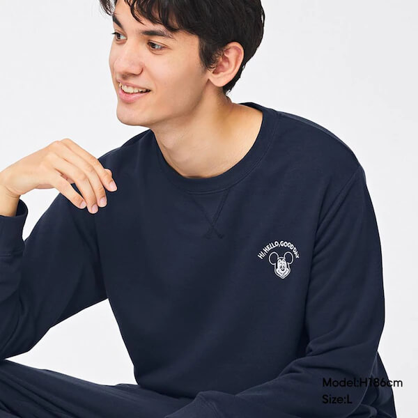 ソフトスウェットセット(長袖&ロングパンツ) Disney ¥2,990|GU「ミッキーマウス」コレクション