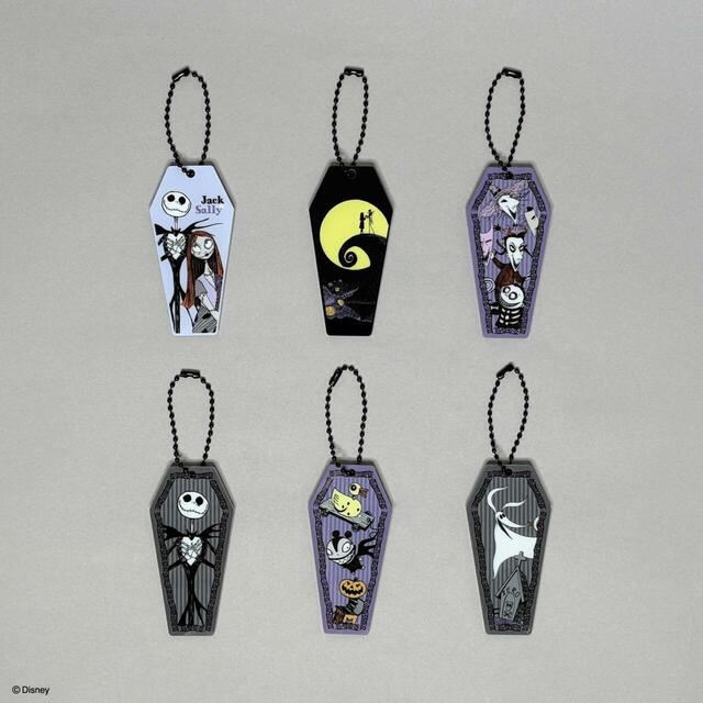 アクリルキーホルダー 各220円｜キャンドゥ『ティム・バートン ナイトメアー・ビフォア・クリスマス』