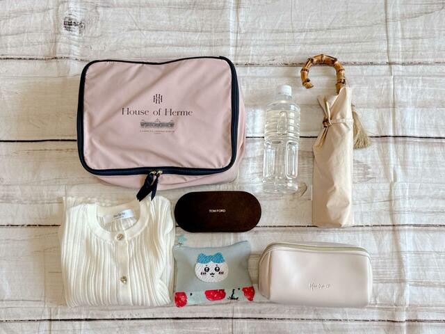 メインにミニバッグを持って着替えなどを入れることを想定した荷物。これらがジャストで入りました