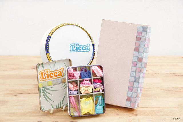 カインズの空き缶や空き箱を再利用して「リカちゃん」の収納ケース作成するDIYワークショップ、「Licca」のステンシル付与