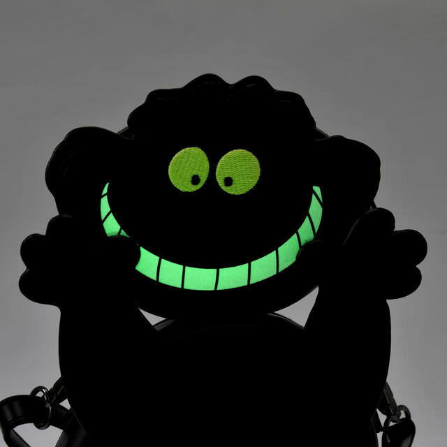 チェシャ猫 ショルダーバッグ 蓄光 ダイカット ブラック CHESHIRE CAT 7,500円