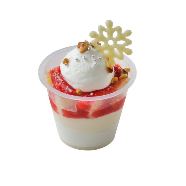 ミックスベリーソースのカップケーキ、スーベニアカップ付き ¥850｜販売店舗「マンマ・ビスコッティーズ・ベーカーリー」｜東京ディズニーシー「クリスマス・ウィッシュ」（2016年）スペシャルメニュー