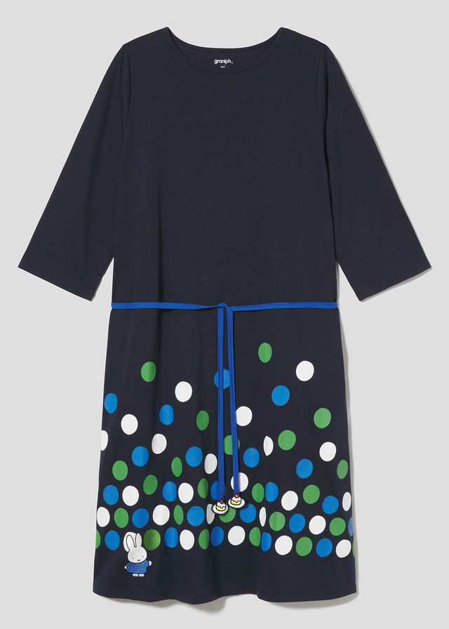 長袖ワンピース「風船ドット」4,950 円(税込)(サイズ：Free)