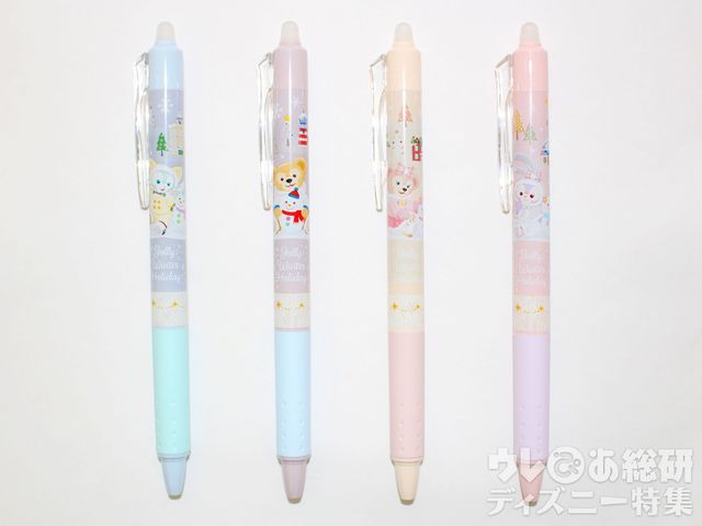 「ダッフィー&フレンズのウィンターホリデー」ボールペン〈フリクションペン〉セット