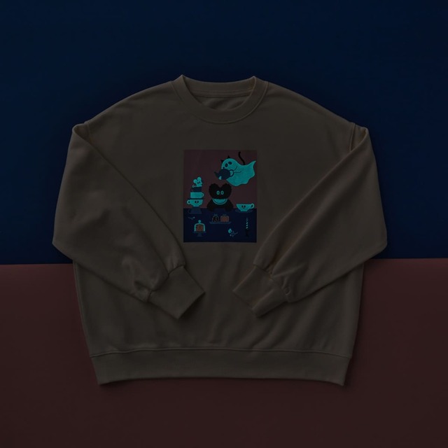 【Afternoon Tea×umao】プリントカラーが白い部分が蓄光になっており、暗闇で優しく光ります