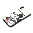 Disney / iPhone X用 タフポケットケース ミッキーマウス/ホワイト 