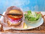 鯖バーガー(税込 500円)