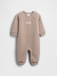【Gap 2025ブラックフライデーイベント】ニューボーン GAPロゴ ボア カバーオール (税込5,990円)※50~90cm展開