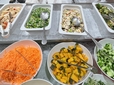 【甜點菜楼ルミネエスト新宿】瑞々しそうな野菜を使った料理がたくさん用意されていました