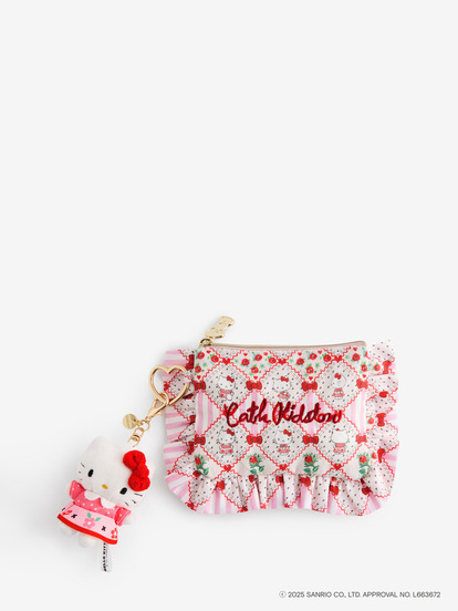 Cath Kidston フリルティッシュポーチ＆マスコットチャームセット