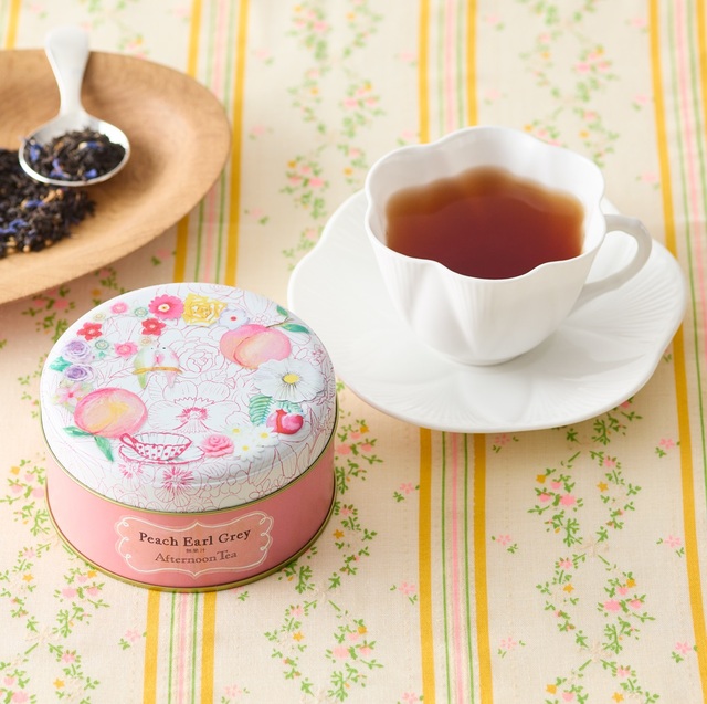 「ピーチアールグレイ」＜価格：1,200円（税込）＞【【Afternoon Tea】プチギフトやご挨拶ギフトにぴったり！お花のアートが可愛い「春色のティータイムギフト」発売】