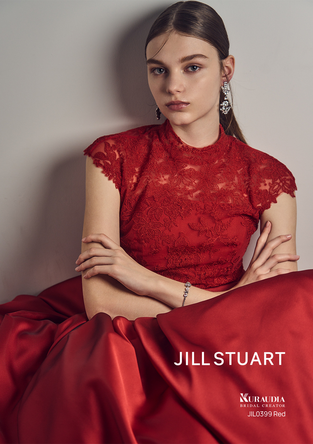 ジルスチュアート 新作ウェディングドレス　JIL-0399_Red