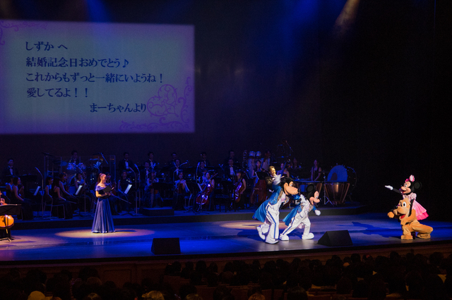 バレンタイン・ナイト 2016 ゲストメッセージ 結婚記念日 ミッキーマウス ミニーマウス グーフィー プルート 撮影:YOSHI