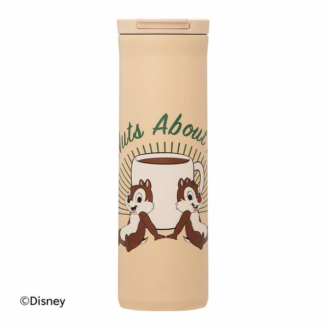 DISNEY Chip 'n Dale フリップリッドステンレスボトル ベージュ 473ml|4,900円|Disney|STARBUCKS Relive The Magic Together