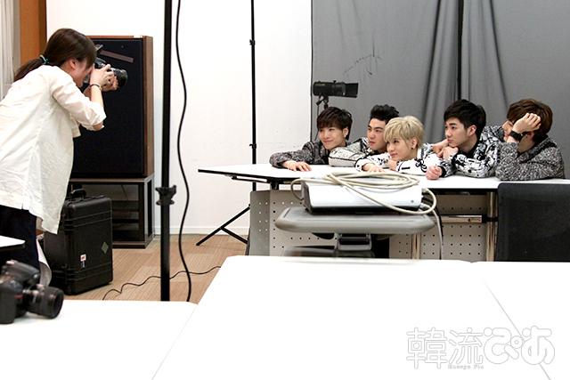 NU'EST　「韓流ぴあ」取材の様子