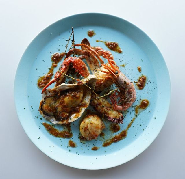 シーフードのケイジャンスパイスソテー