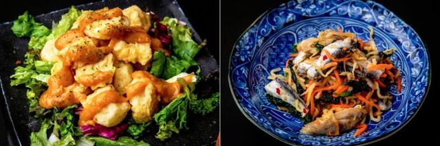 埼玉代表　味噌ポテト、岡山代表　ままかり