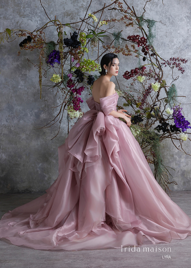クラウディア｜「Irida maison（イリーダメゾン）」新作ウェディングドレス｜IM-0047_Pink