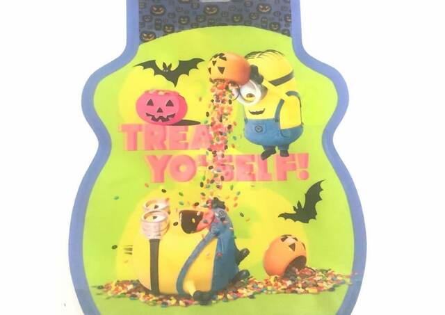 【カルディ ハロウィン コンフェクショナリー ジッパーバッグ ミニオン】外装サイズ：34x24cm