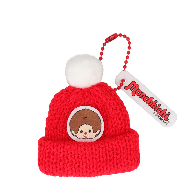 【モンチッチ あったかミニニットキーホルダー】モンチッチくん帽子（約W65×H60mm）