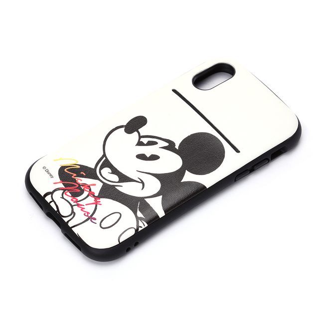 Disney / iPhone X用 タフポケットケース ミッキーマウス/ホワイト 