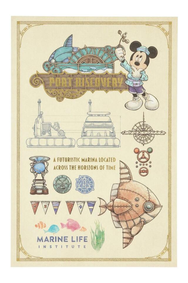 ポストカード 350円｜東京ディズニーシー25周年グッズ｜販売店舗：東京ディズニーシー「エンポーリオ」｜発売日：2026年5月25日（月）