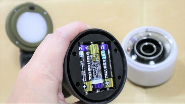 【ワークマン ヴァリアブル ランタンライト】単3電池3本（別売）で光ります