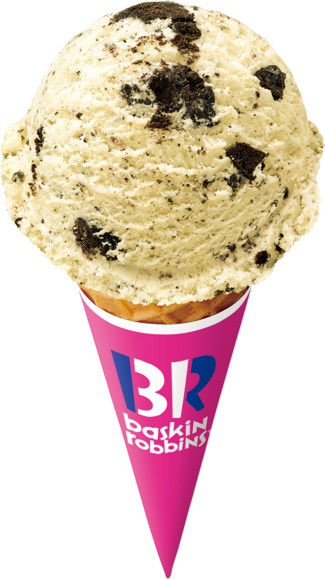 【サーティワンの人気フレーバーランキング 6位】「クッキーアンドクリーム」シングル・レギュラーサイズ420円(税込)