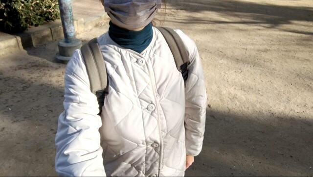 【anello大容量リュック TOGO】正面から見ると、肩まわりがかなりスッキリしています◎