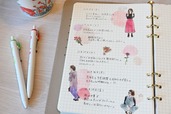 【GAACAL「大人ノート」で始めるライフログ】1行日記みたいに使うライフログ。シールは100均で買いました♪