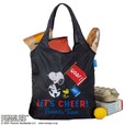 『SNOOPY CHEER ECOBAG BOOK BLACK』急な買い物にも便利