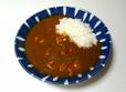 【素材を生かした チキンの大盛りカレー　300g　350円】デミグラスソースとフォン・ド・ヴォーが味の決め手