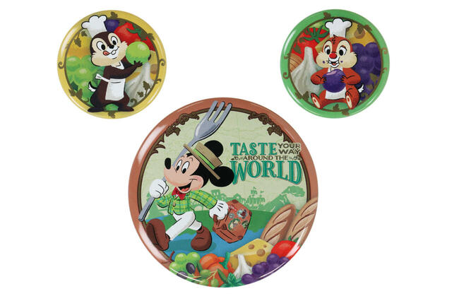 カンバッジセット 1,200円｜東京ディズニーシー・フード＆ワイン・フェスティバル スペシャルグッズ｜発売日：2025年4月7日（月）