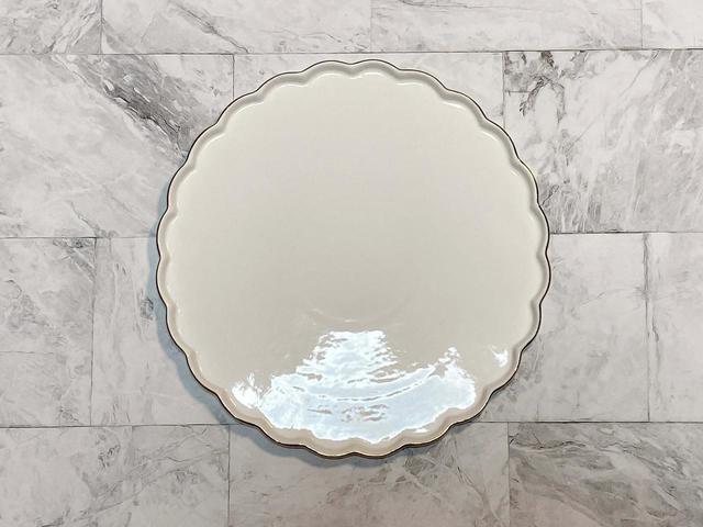 【Francfranc（フランフラン）】パステルスカラップ プレート M ホワイト／税込1,200円