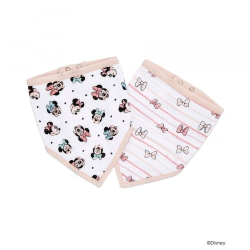 エイデンアンドアネイ エッセンシャルズ DISNEY ミニー バンダナビブ 2枚組 (ピンク)