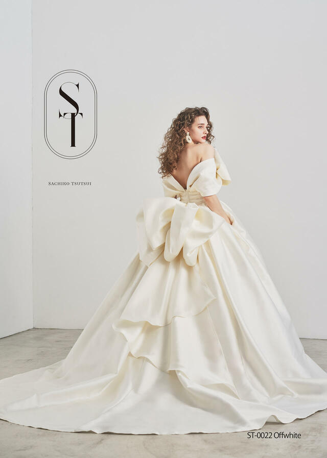 【クラウディア】ST新作ウェディングドレス|ST-0022_Offwhite