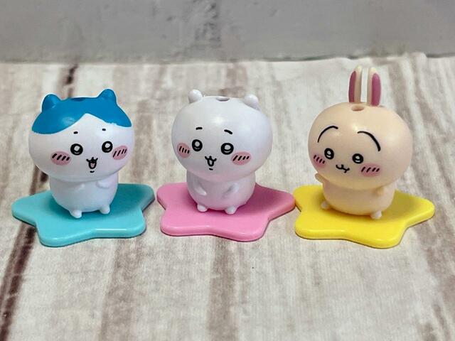 【最新付録 ちいかわガシャポン】いつも仲良しのちいかわ、ハチワレ、うさぎ。尊い…！