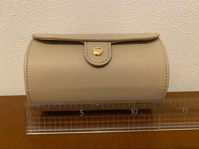 【ニトリ】デコホーム商品「筒形ジュエリーケース」幅13cm×直径8.5cmとコンパクト